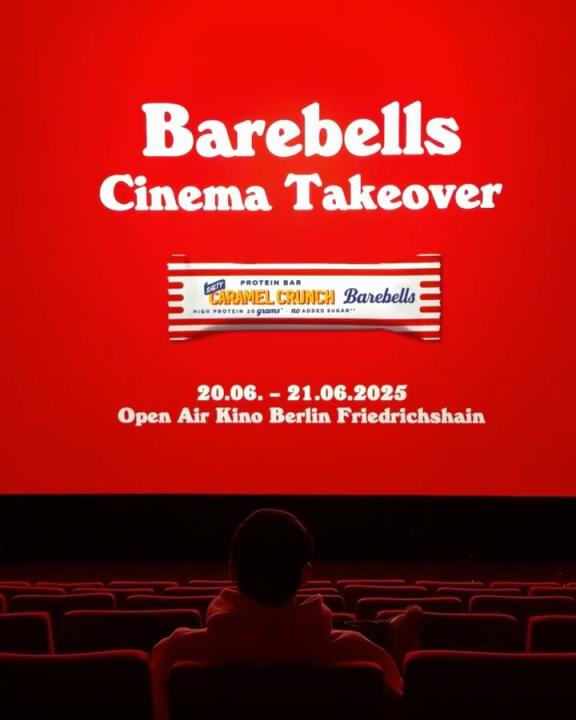 Instagram image with caption: Barebells Cinema Takeover am 20