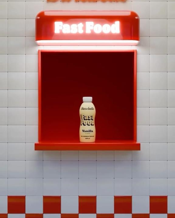 Instagram image with caption: Fast days need Fast Food