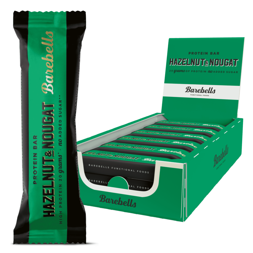 Barebells Hazelnut Nougat protein bar Barebells