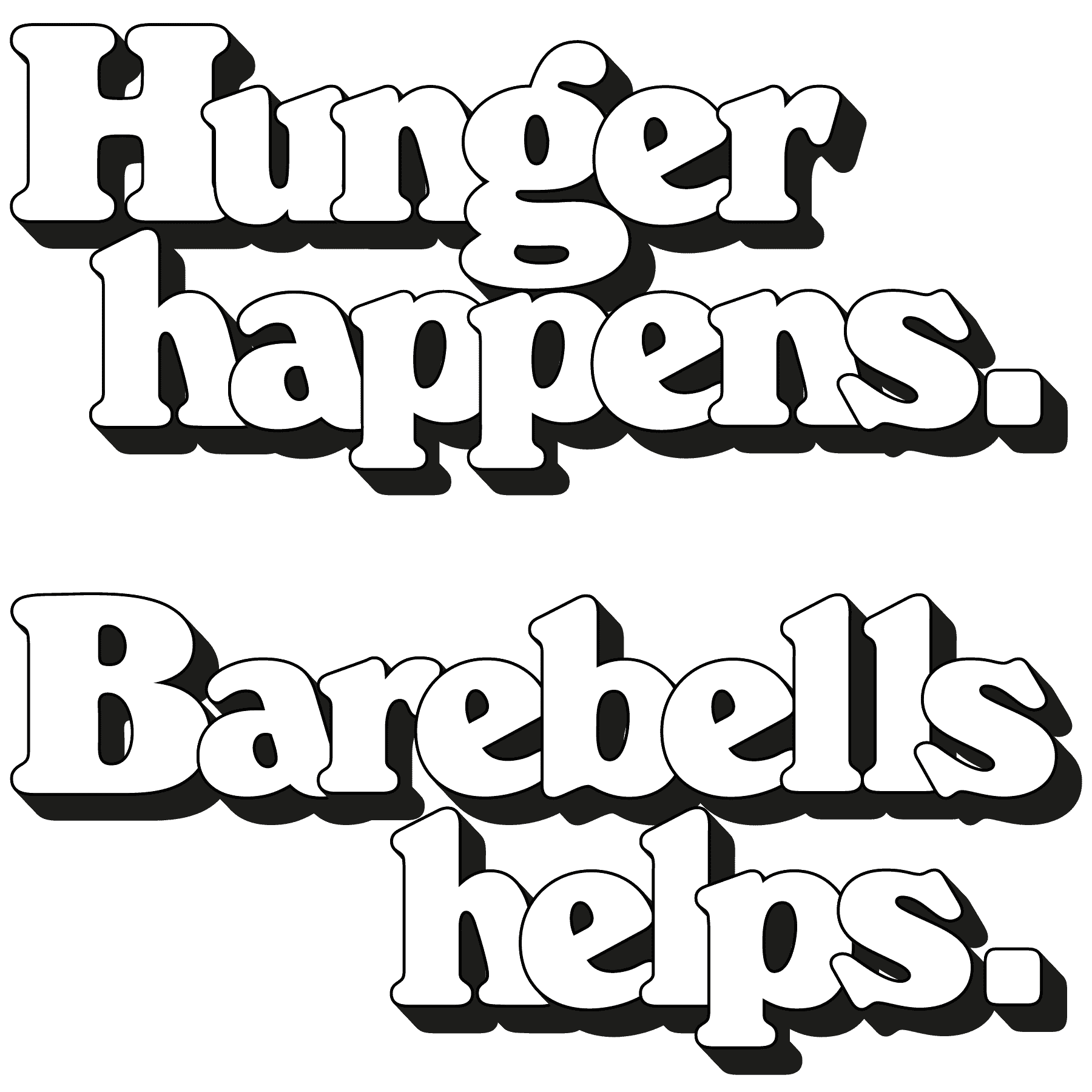 hunger happens. Barebells helps
