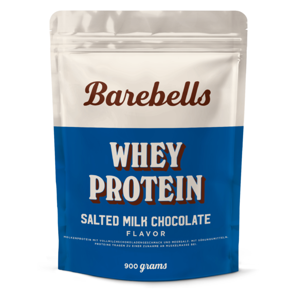 Whey protein salted milk chocolate packshot