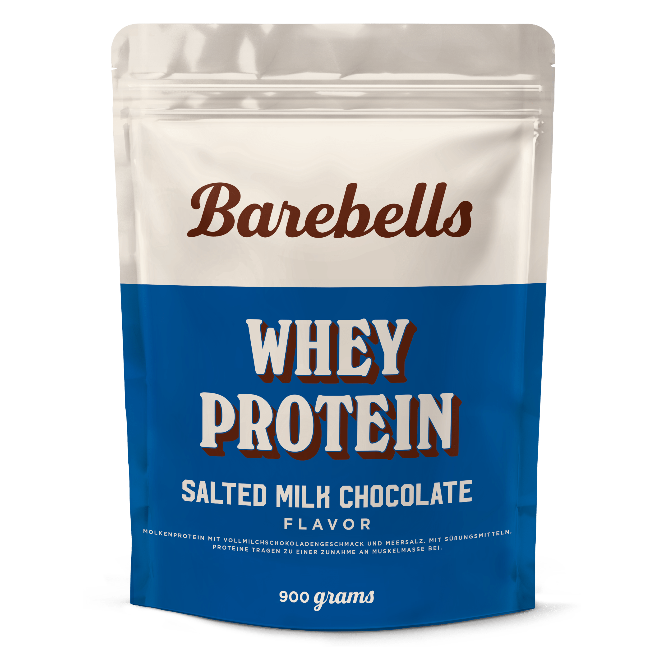 Whey protein salted milk chocolate packshot