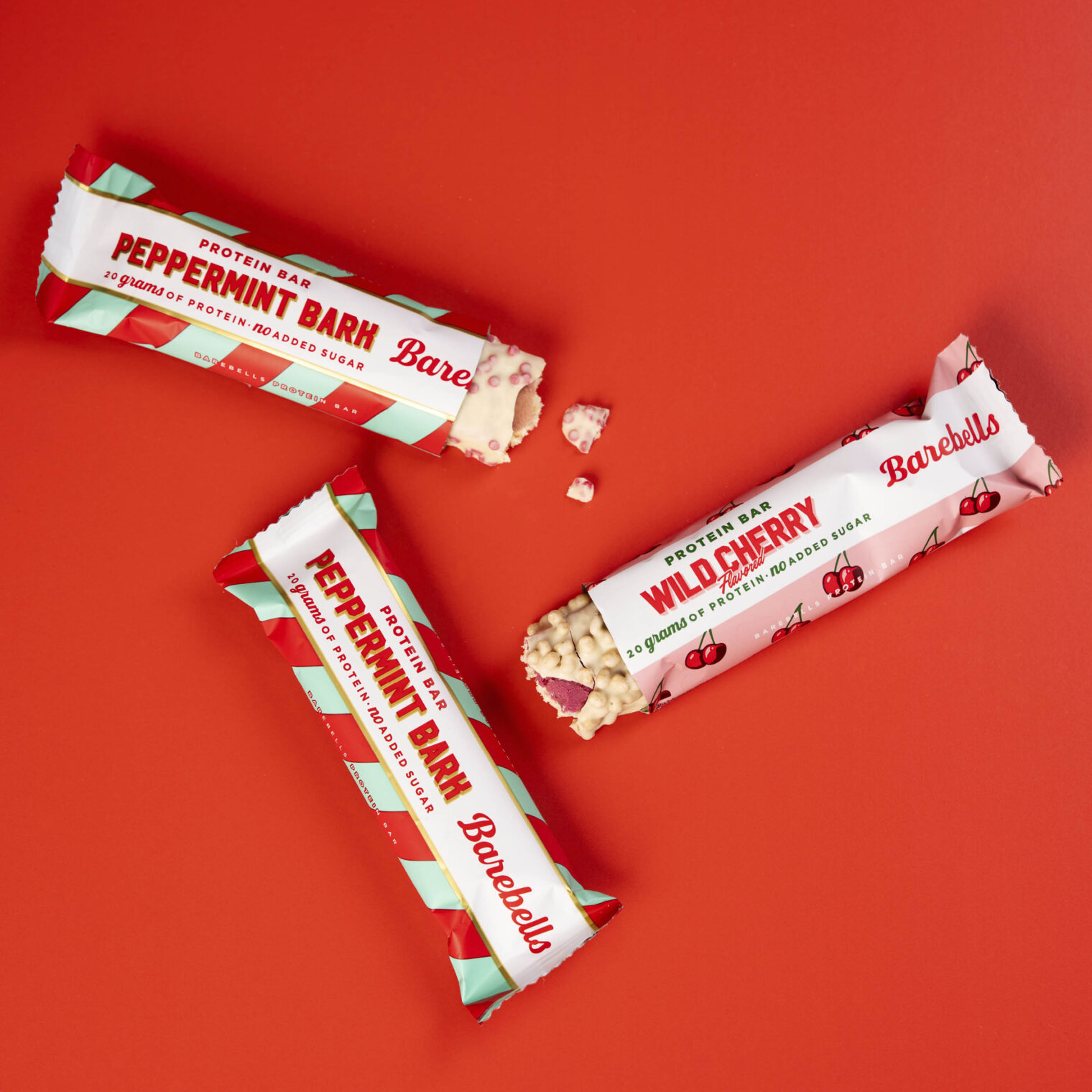 Barebells Wild Cherry & Peppermint Bark Lifestyle